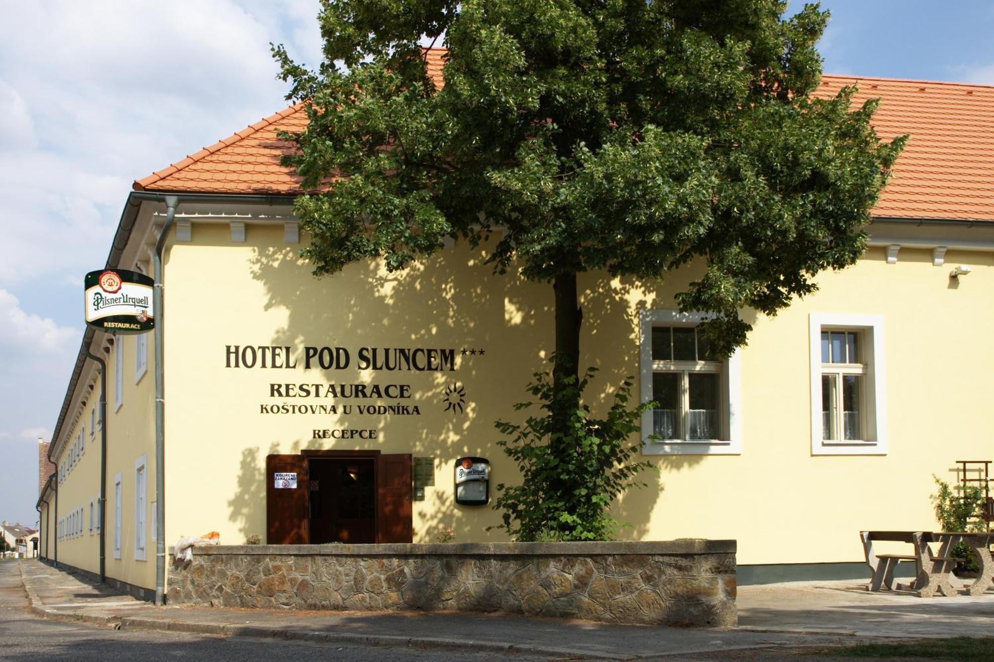 Hotel Pod Sluncem Třebíz Exterior foto